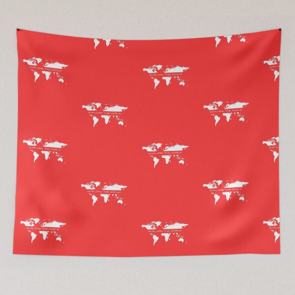 Item preview, Explore the world in Red designed and sold by Mathilde GT.
