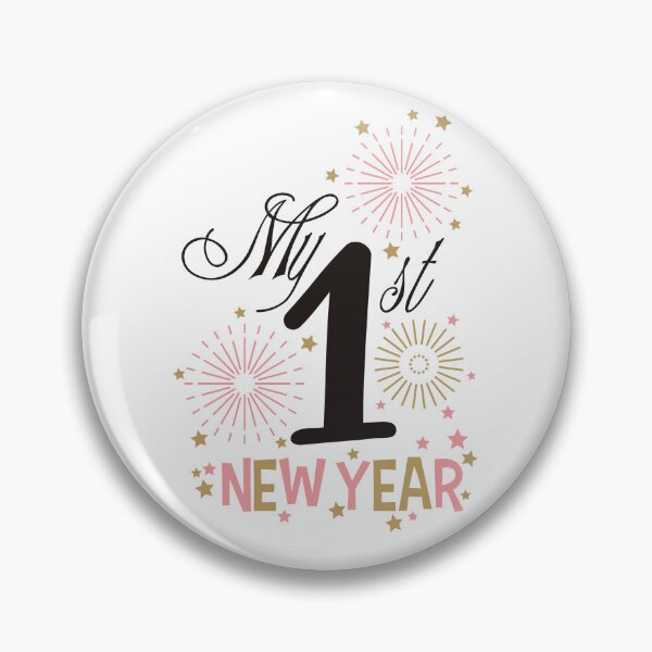Item preview, First New Year - pink and gold designed and sold by MamaCarmody.