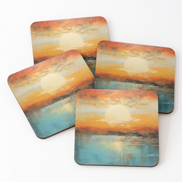 Artikelvorschau, Entdecken Sie "Simplistic & Minimalistic Vintage Sunset" Abstrakte Kunst entworfen und verkauft von ArtificialGenes.
