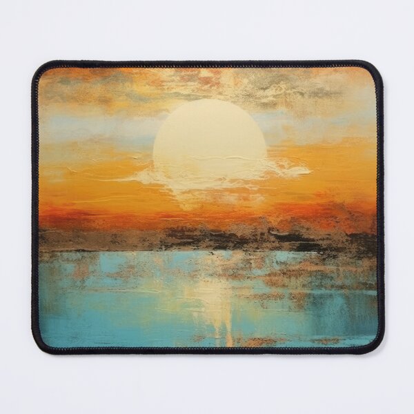 Artikelvorschau, Entdecken Sie "Simplistic & Minimalistic Vintage Sunset" Abstrakte Kunst entworfen und verkauft von ArtificialGenes.