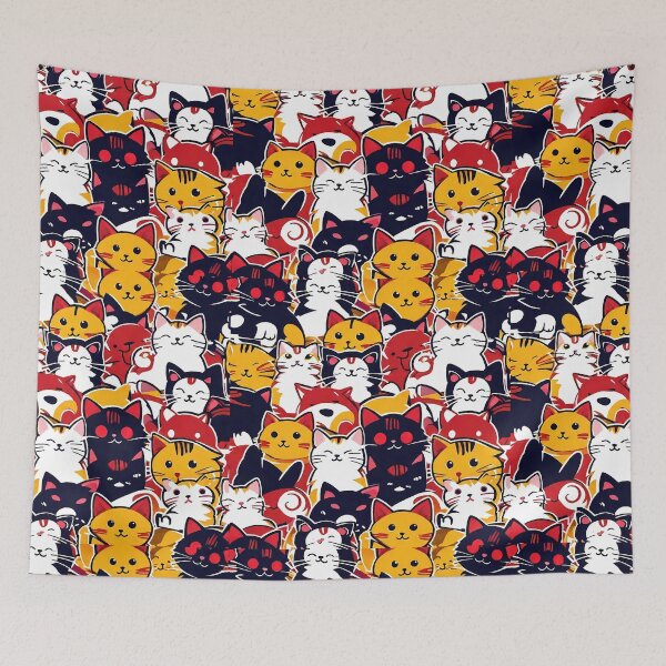 Aperçu de l'œuvre Chats Kawaii Minou créée et vendue par AzDrop.