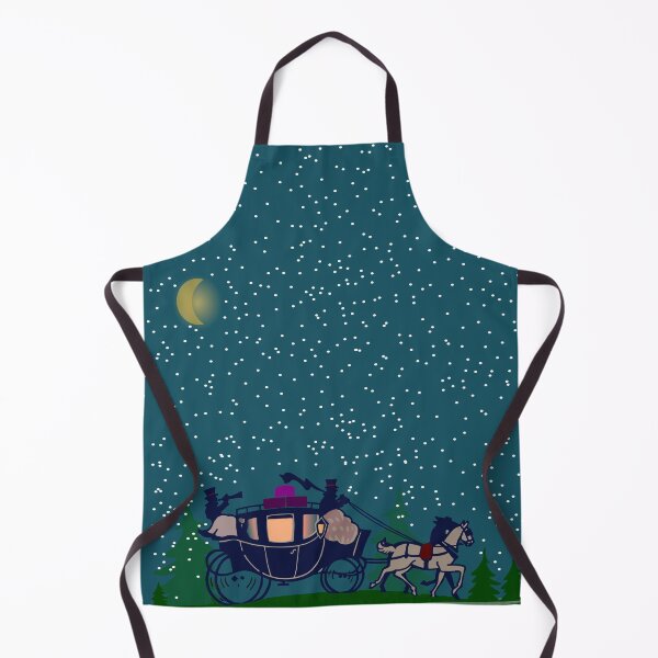 Item preview, Vintage Victorian Christmas night horse-drawn carriage  designed and sold by AtelierDelights.