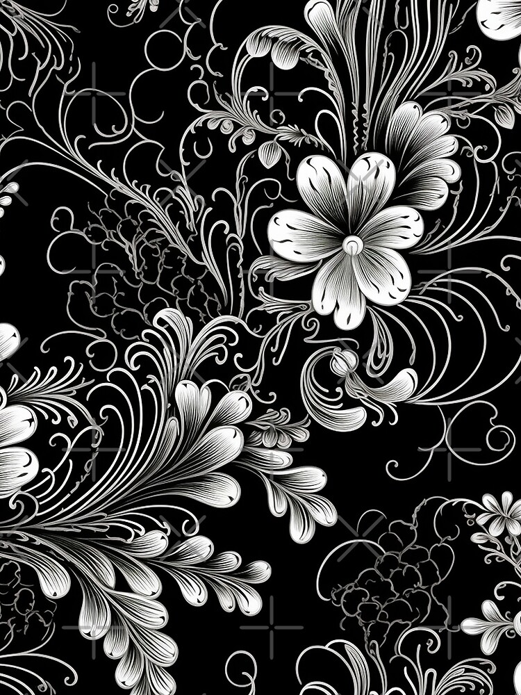 Thumbnail 3 of 3, Scarf, Lace Pattern designed and sold by SideSignal.