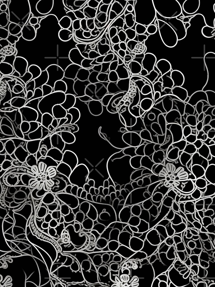 Thumbnail 3 of 3, Scarf, Lace Pattern designed and sold by SideSignal.