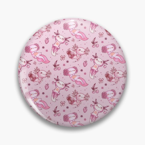 Item preview, Axolotl kawaii pattern pink designed and sold by FrauStine.