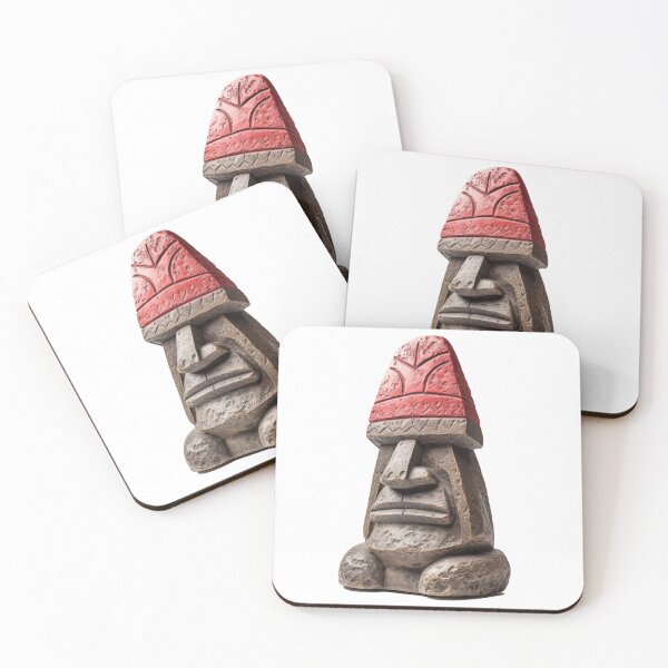 Item preview, Easter Island Statue in a Red Hat designed and sold by Sp3ctrumOfColor.