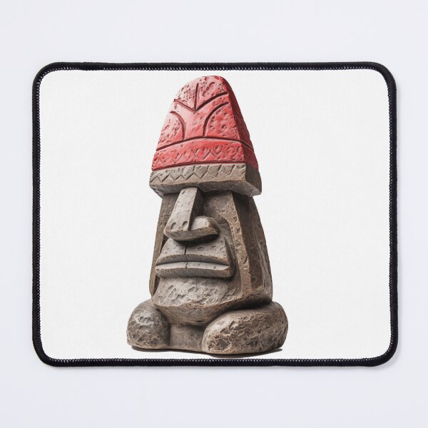 Item preview, Easter Island Statue in a Red Hat designed and sold by Sp3ctrumOfColor.