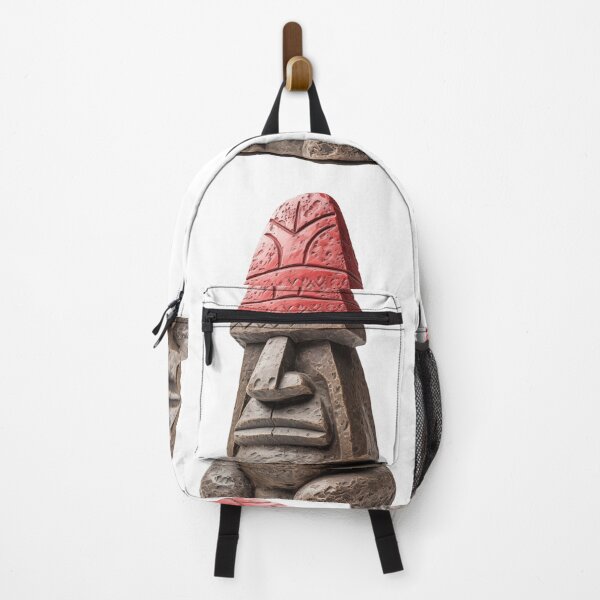 Item preview, Easter Island Statue in a Red Hat designed and sold by Sp3ctrumOfColor.