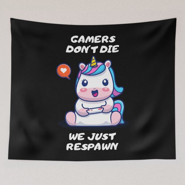 Item preview, Gamers don't die - we just respawn! designed and sold by Playful-Monster.