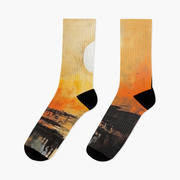 Item preview, Explore "Simplistic & Minimalistic Vintage Sunset" Abstract Art designed and sold by ArtificialGenes.