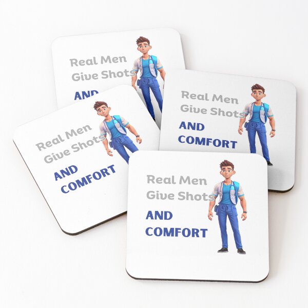 Item preview, Real Men Give Shots And Comfort Var 1 designed and sold by TugForkFinds.