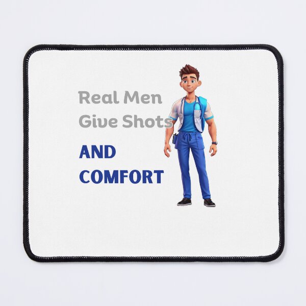 Item preview, Real Men Give Shots And Comfort Var 1 designed and sold by TugForkFinds.