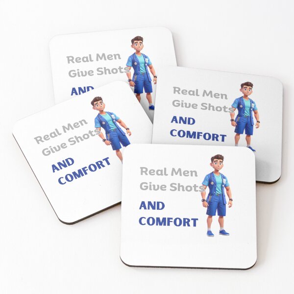 Item preview, Real Men Give Shots And Comfort Var 2 designed and sold by TugForkFinds.