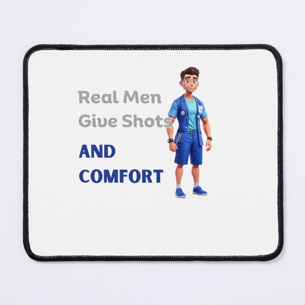 Item preview, Real Men Give Shots And Comfort Var 2 designed and sold by TugForkFinds.