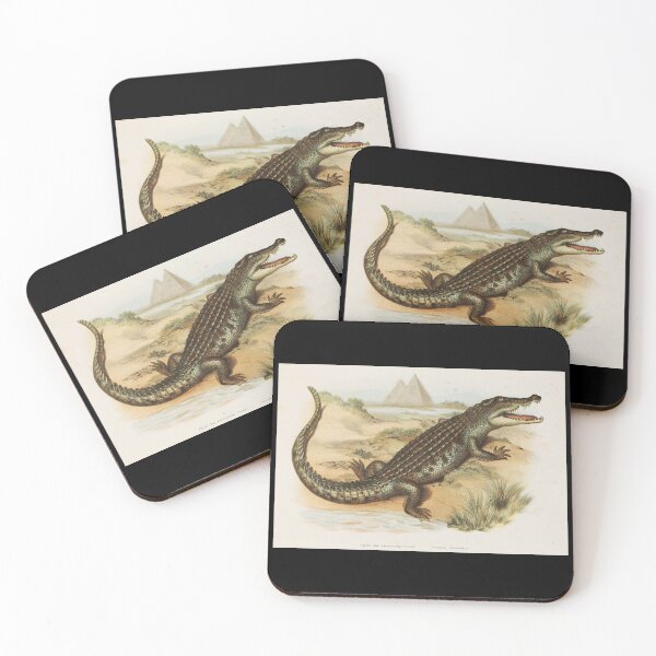 Item preview, Vintage Nile River Crocodile Illustration designed and sold by InnerCitadel.