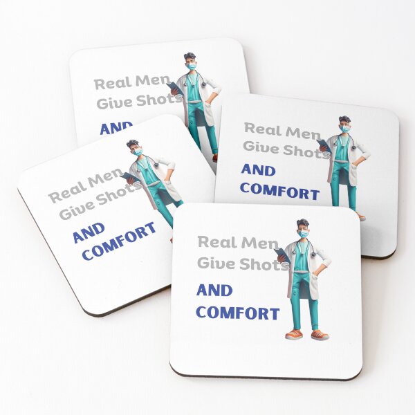 Item preview, Real Men Give Shots And Comfort Var 3 designed and sold by TugForkFinds.