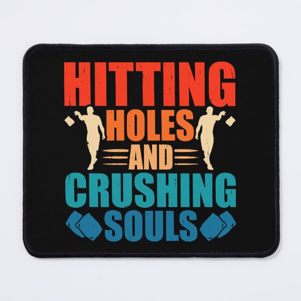Item preview, Hitting Holes And Crushing Souls Retro Design - Baggo Team Bean Bag Toss Game - Funny Cornhole Player Vintage designed and sold by naworas.