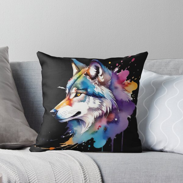 Artikelvorschau, Aquarell Wolf entworfen und verkauft von koolcreative.