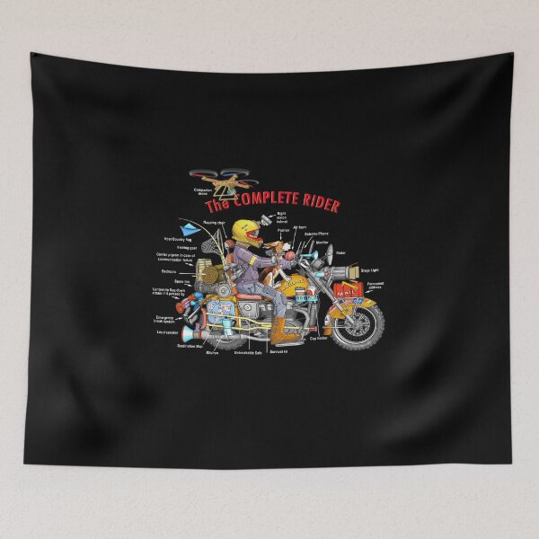 Item preview, The Complete Rider  BLACK T-shirt designed and sold by Shlomo Cohen.