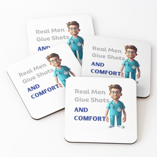 Item preview, Real Men Give Shots And Comfort Var 4 designed and sold by TugForkFinds.