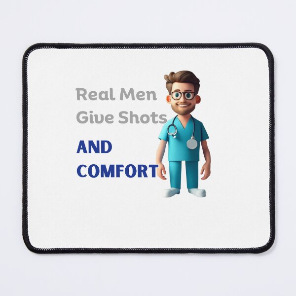 Item preview, Real Men Give Shots And Comfort Var 4 designed and sold by TugForkFinds.