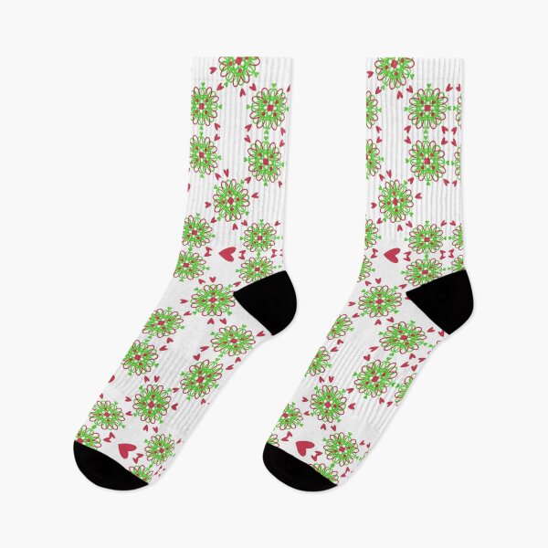 Item preview, Red and Green Christmas Pattern designed and sold by Victoria Rose.