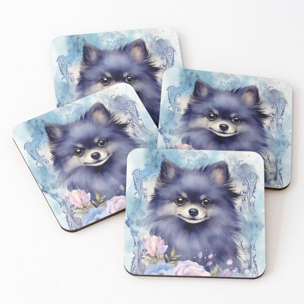 Item preview, small black Pomeranian Pomeranian dog designed and sold by WallyPink.