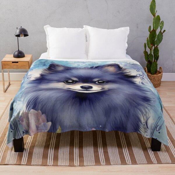 Item preview, small black Pomeranian Pomeranian dog designed and sold by WallyPink.