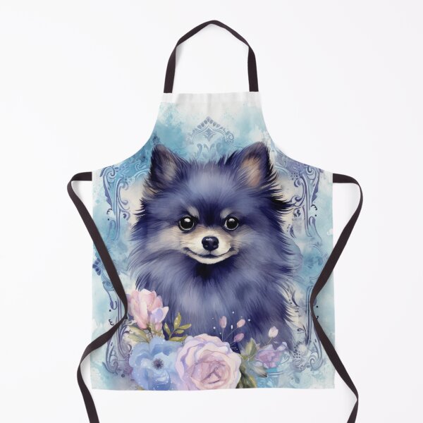 Item preview, small black Pomeranian Pomeranian dog designed and sold by WallyPink.