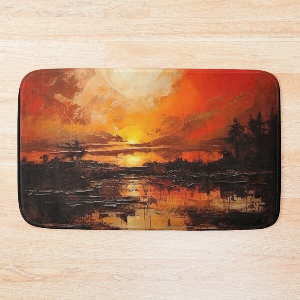 Item preview, Explore "Simplistic & Minimalistic Vintage Sunset" Abstract Art designed and sold by ArtificialGenes.