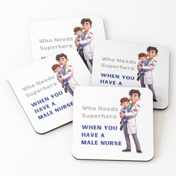 Item preview, Who Needs A Superhero When You Have A Male Nurse Var 1 designed and sold by TugForkFinds.