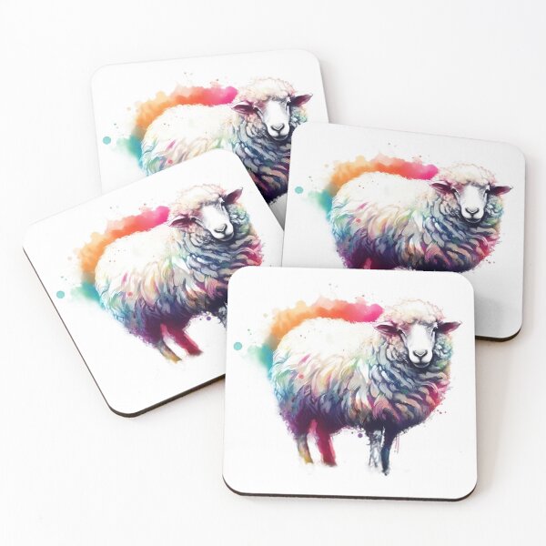 Item preview, colorful and beautiful fluffy sheep designed and sold by Marcoshop10.