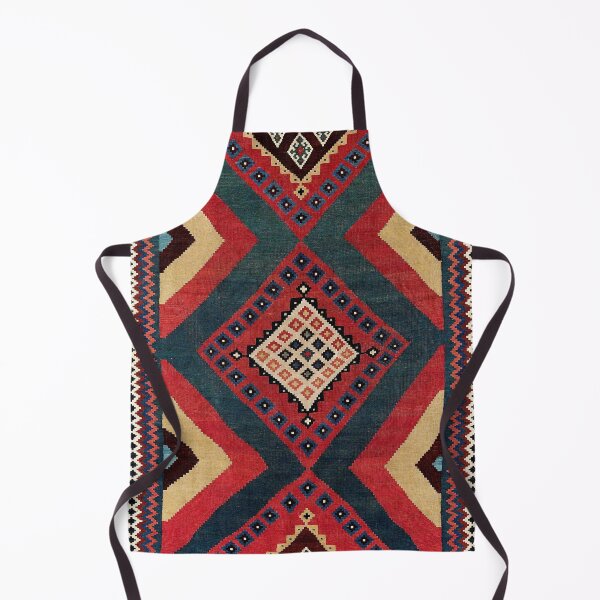 Item preview, Qashqa’i  Antique Fars Persian Kilim Print designed and sold by Vicky Brago-Mitchell®.
