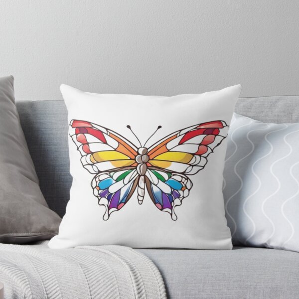 Item preview, Colorful Butterfly T-Shirt - Rainbow Butterfly Graphic Tee designed and sold by HiveMechs.