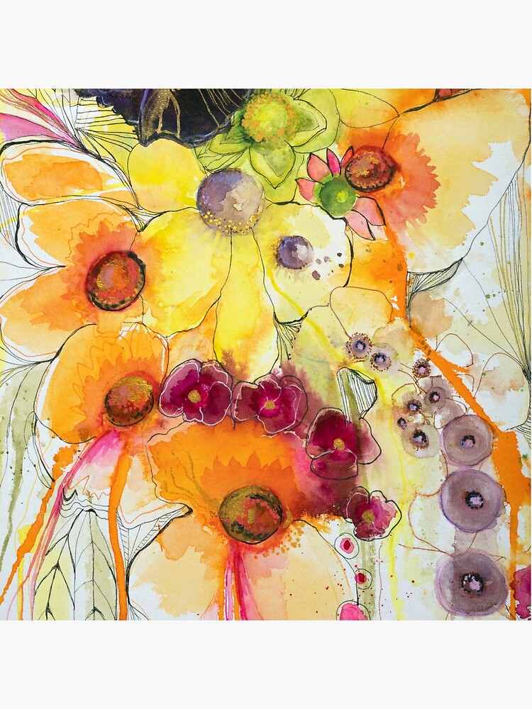 Thumbnail 2 of 2, Tote Bag, Orange abstract designed and sold by BirgitteB.