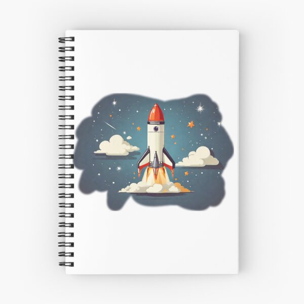 Item preview, Cartoon Rocket T-Shirt - Blast Off Graphic Tee designed and sold by HiveMechs.
