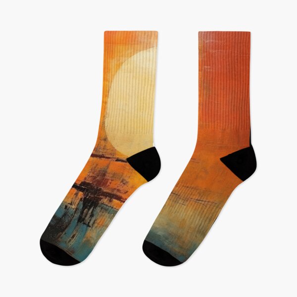 Artikelvorschau, Entdecken Sie "Simplistic & Minimalistic Vintage Sunset" Abstrakte Kunst entworfen und verkauft von ArtificialGenes.