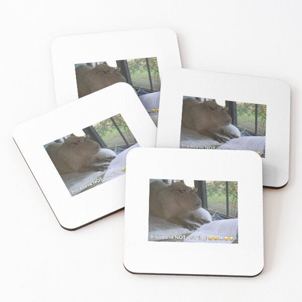 Item preview, reading capybara designed and sold by offandonagain.