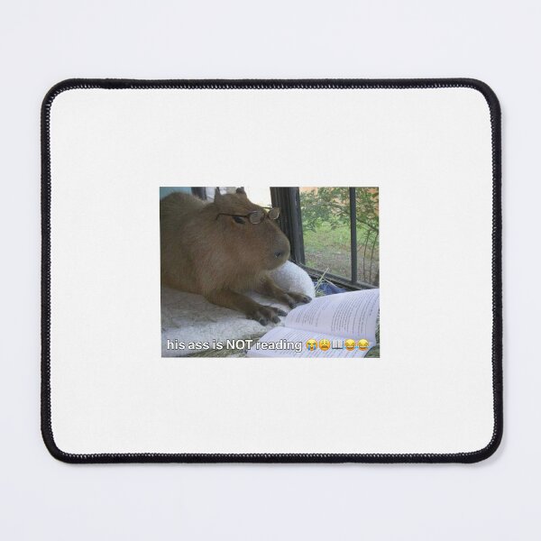 Item preview, reading capybara designed and sold by offandonagain.