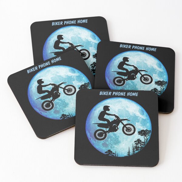 Item preview, Rider Phone Home-Motocross Stunt Biker T-shirt designed and sold by Shlomo Cohen.