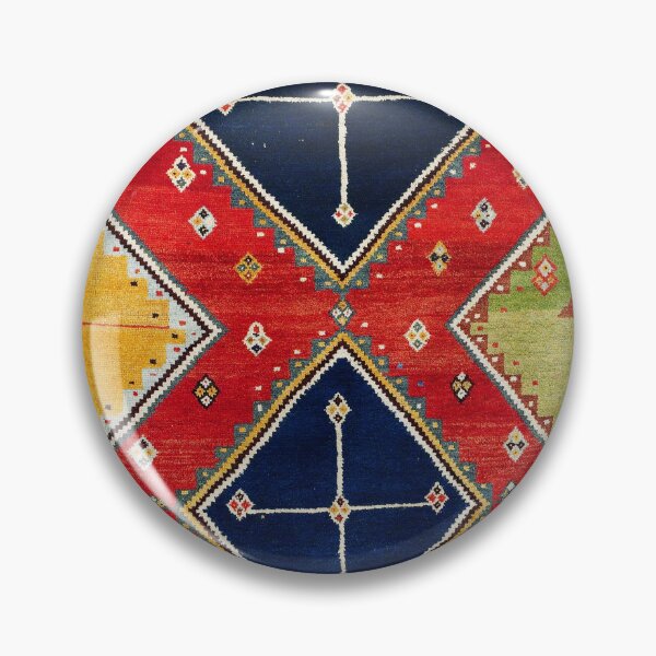Item preview, Qashqai Gabbeh  Antique Fars Persian Rug Print designed and sold by Vicky Brago-Mitchell®.