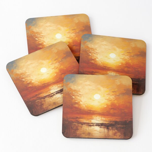 Artikelvorschau, Entdecken Sie "Simplistic & Minimalistic Vintage Sunset" Abstrakte Kunst entworfen und verkauft von ArtificialGenes.