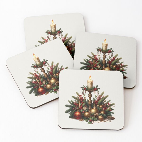 Item preview, Vintage Christmas candle holder designed and sold by Zenalia.