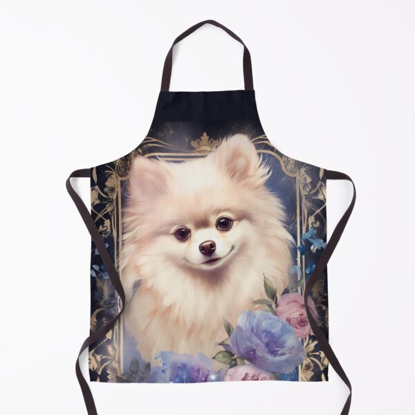 Item preview, cute fluffy Pomeranian Pomeranian dog vintage romantic designed and sold by WallyPink.