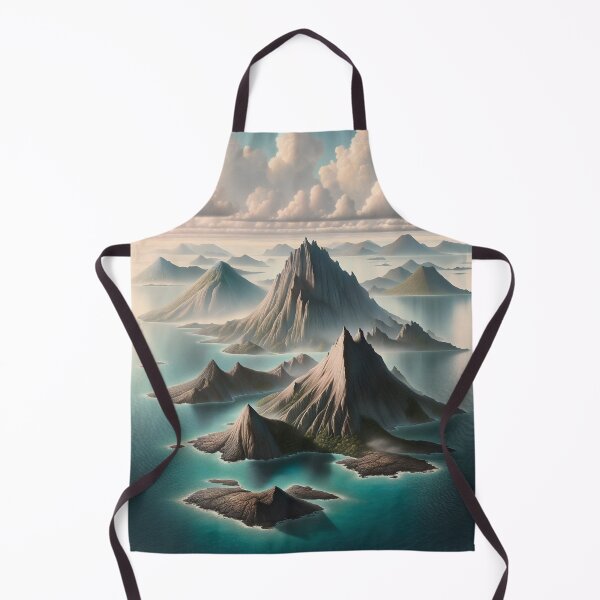 Item preview, Tranquil Peaks Amidst Serene Seas designed and sold by PictorialWhimsy.