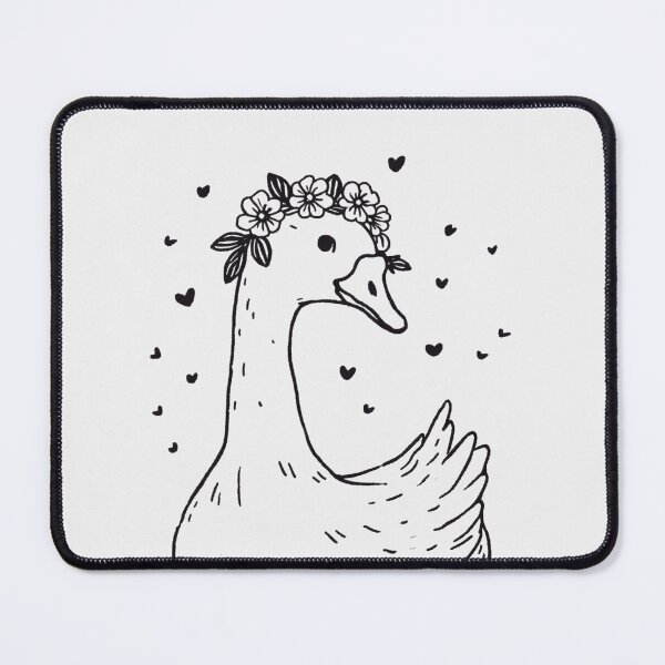 Item preview, Goose Blessed With A Crown of Daisies Upon Her Head Gift For Nature Lover designed and sold by CORINNE W.