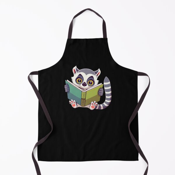 Item preview, Bookworm Lemur, funny gifts for book and lemur lovers designed and sold by V-Tee.