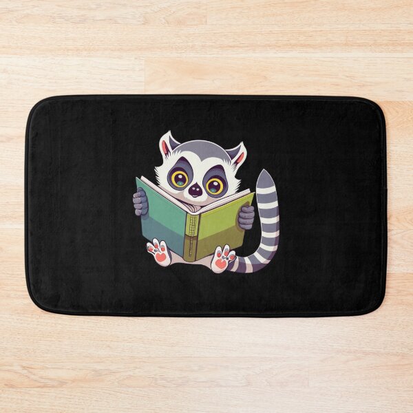 Item preview, Bookworm Lemur, funny gifts for book and lemur lovers designed and sold by V-Tee.