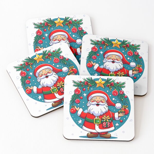 Item preview, Cute Santa Claus with Christmas elements designed and sold by Pixlsmediahn.
