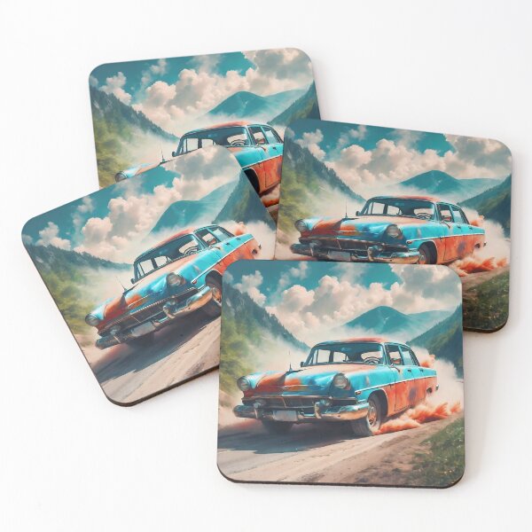 Item preview, Virtual Journey to the Past: Discover How Digital Art Revives Old Cars on Your Screen designed and sold by Artedig.